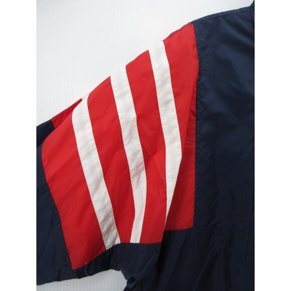 VINTAGE Adidas Jacket Large Track Warm Up Windbreaker 90s Retro Coat * - Picture 10 of 14